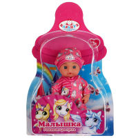 Пупс функц 15см, пьет, пис, бутылочка, на блистере КАРАПУЗ в кор.72шт Y15BD-PONY-BL-RU