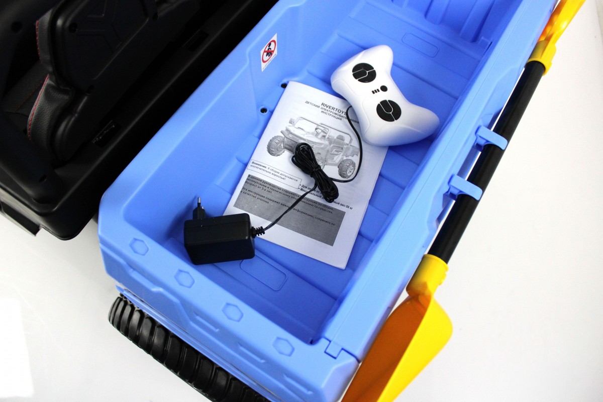 Детский электромобиль RiverToys H005HH синий