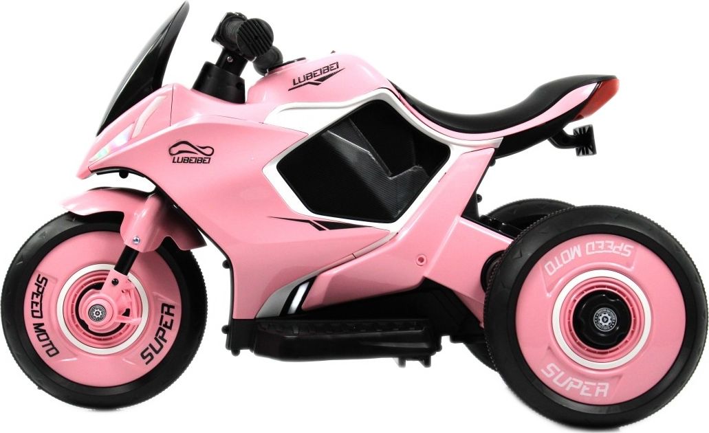 Детский электромотоцикл RiverToys G004GG розовый