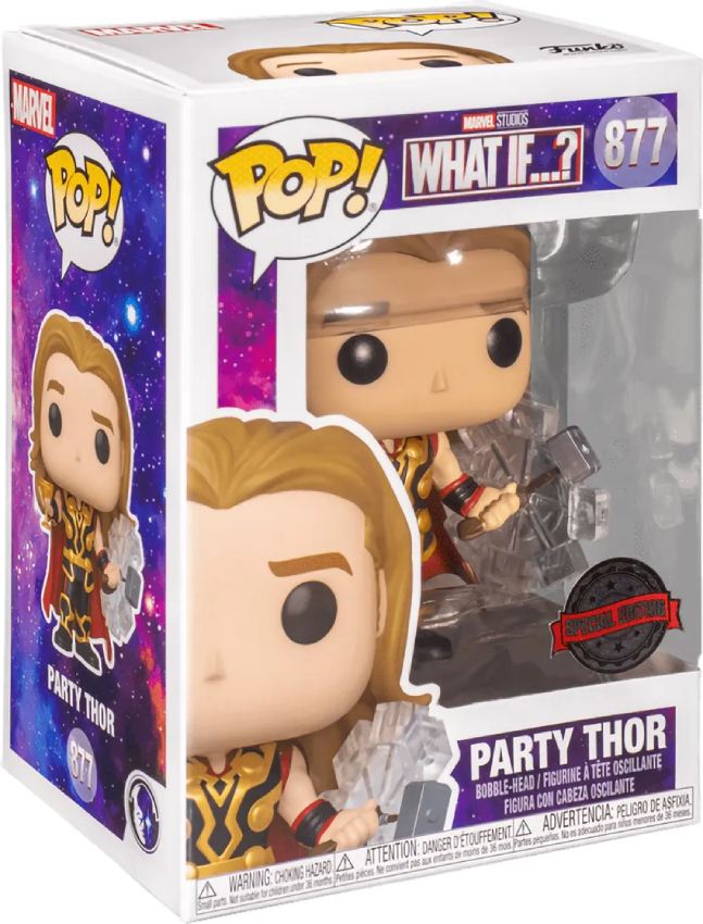 Фигурка Funko POP! Bobble: Marvel: What If: Party Thor Эксклюзив (56240)