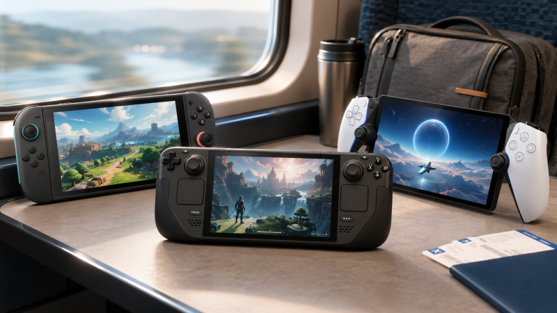 Игровая консоль для поездок — сравнение Switch 2, Steam Deck и Portal