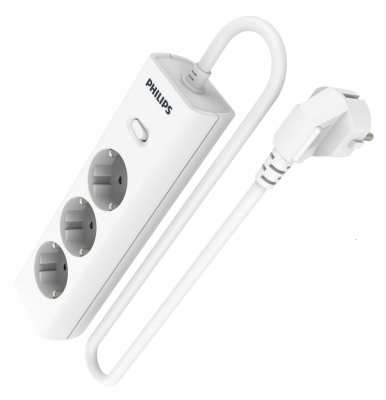 Сетевой фильтр Philips, 3 розетки, 2 м, Белый, CHP2135WA/51