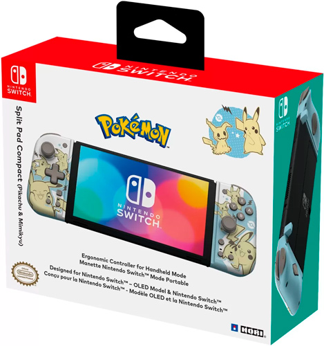 Контроллеры HORI Split Pad Compact Pikachu and Mimikyu (Пикачу и Мимикью) для Nintendo Switch (NSW-410U)