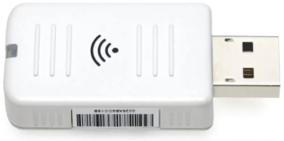 (EU) Аксессуар для проектора Epson ELPAP10 (V12H731P01) USB Wi-Fi адаптер 802.11 b/g/n , Белый