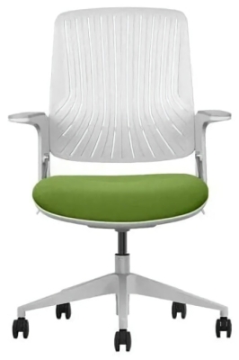 (EU) Офисное кресло CROMAD Senior Se1800, Белое/Зеленое