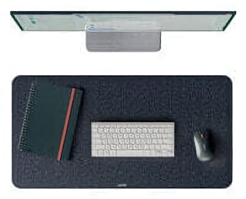 (EU) Коврик для мыши и клавиатуры LEITZ Large Felt 36x70 см Темно Серый