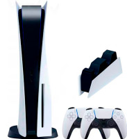 Sony PlayStation 5 (PS5) + 2-й геймпад + зарядная станция Sony