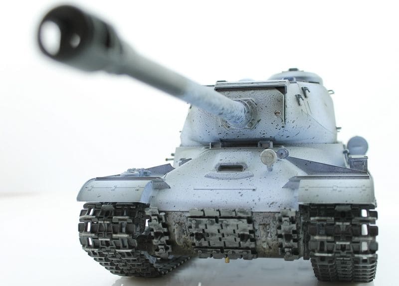 Р/У танк Taigen 1/16 ИС-2 модель 1944, СССР, зимний, (для ИК танкового боя) 2.4G, TG3928-1S-IR