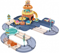 Игровой набор Fenfa "Город хомяков" Синий хомяк и кафе (1619C)