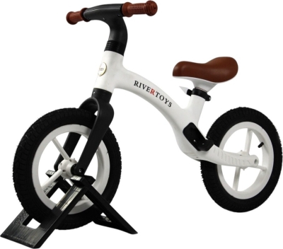 Детский беговел RiverToys (HB-001) (белый)