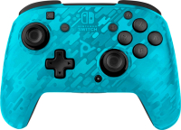 Геймпад PDP Faceoff Wireless Deluxe Controller Neon Blue Camo для Nintendo Switch (голубой камуфляж)