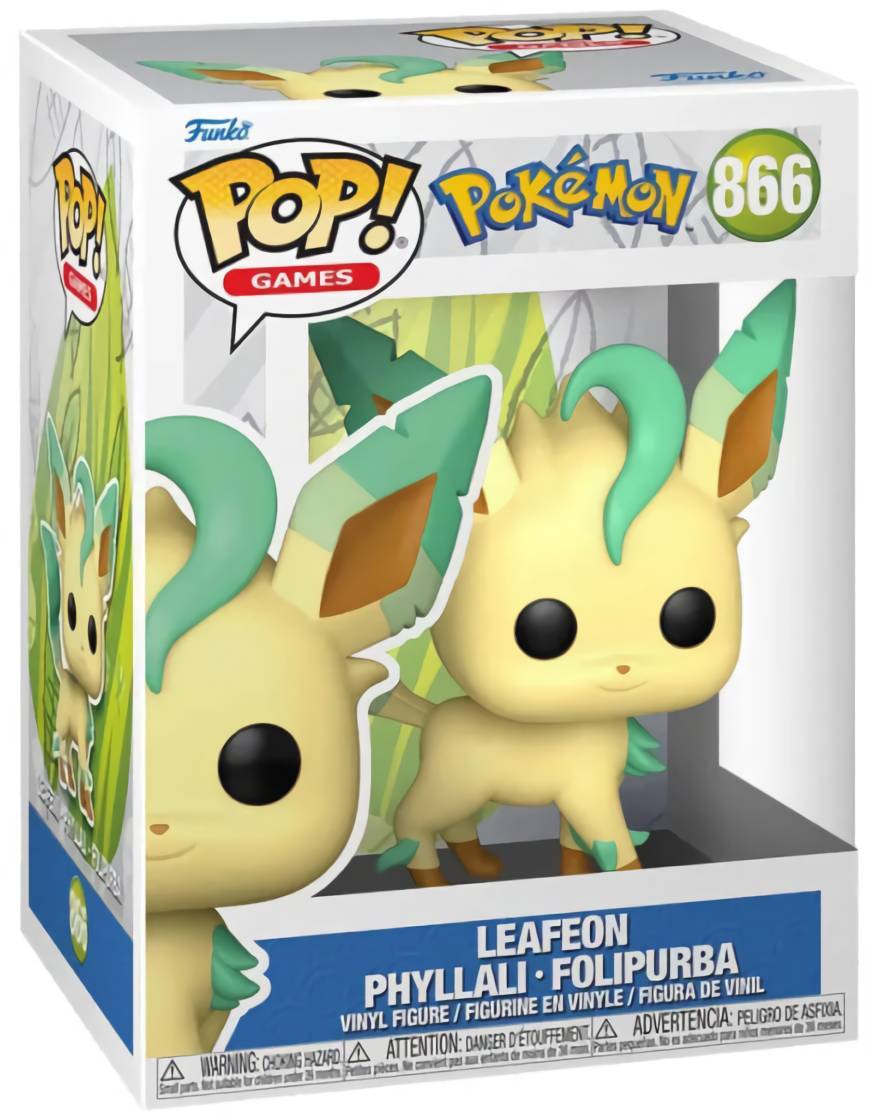 (EU) Фигурка Funko POP! Games Pokemon Leafeon (866)