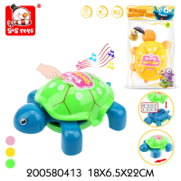 Игрушка на бат. черепаха, со звуком, цвет в ассорт. в пак. (русс. уп.) в кор.2*144шт 200580413