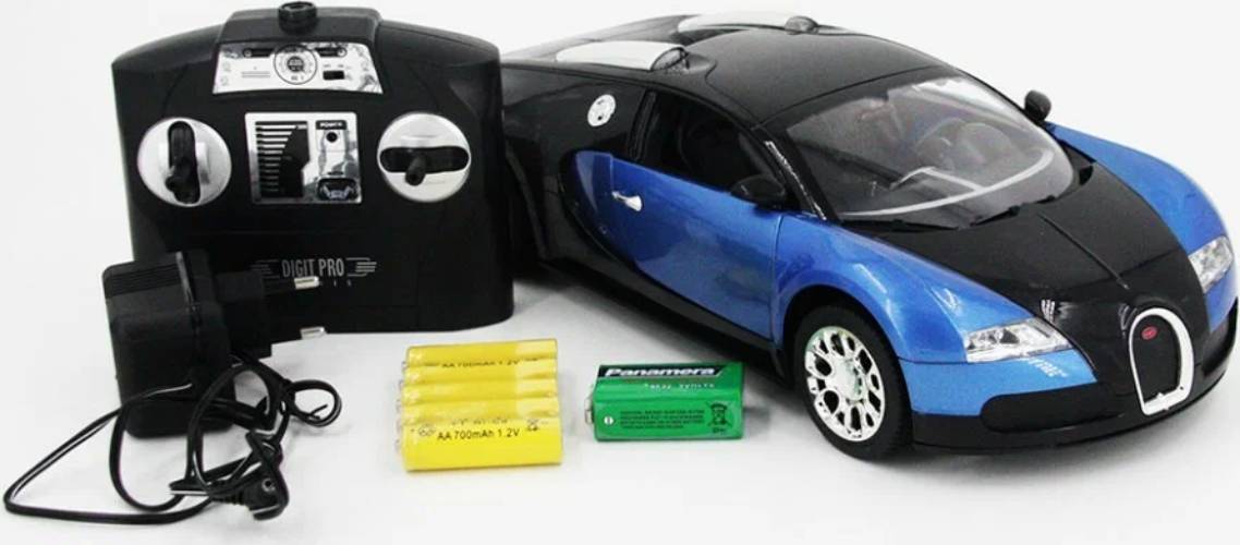 Радиоуправляемая модель MZ Bugatti Veyron Blue (1к14) (MZ-2232J-B)