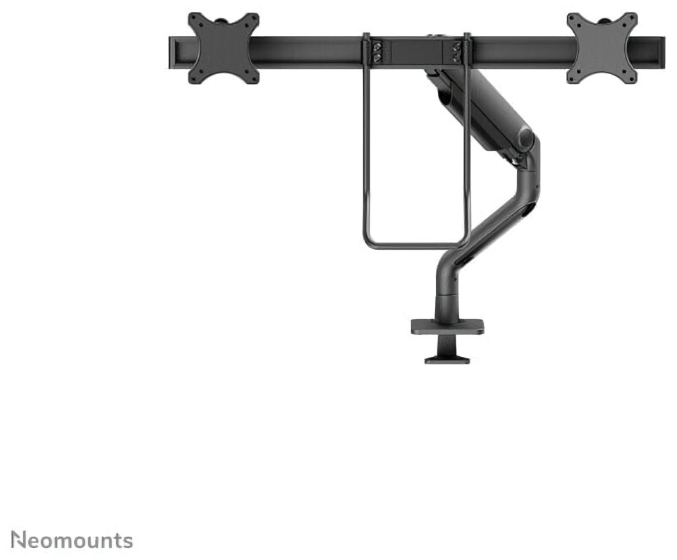 (EU) Аксессуар для монитора Neomounts DS75S-950BL2 NEXT One Настольное Full Motion крепление для 2 мониторов (газлифт, 17-32", 8 кг/экран, VESA 75/100) , Чёрный
