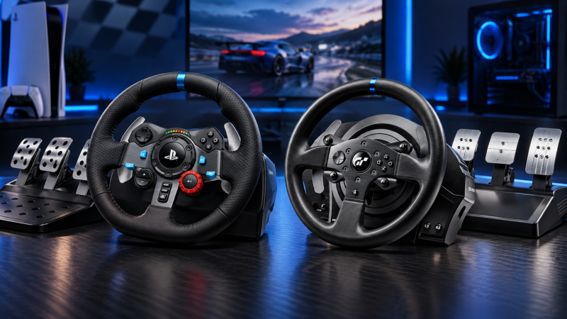 Logitech G29 или Thrustmaster T300 RS — сравнение рулей для PS5 и ПК