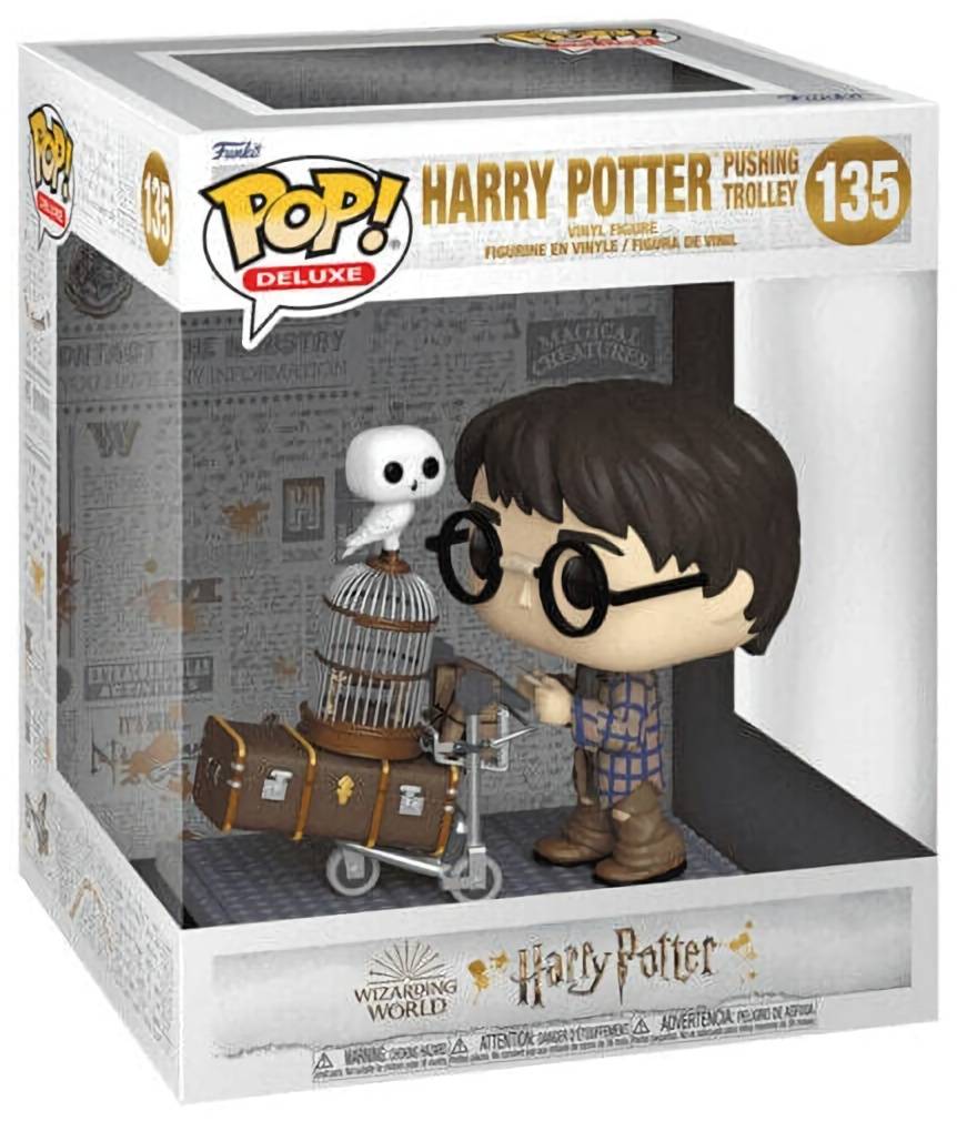 (CN) Фигурка Funko Pop! Deluxe: Harry Potter 20th Anniversary - Harry Pushing Trolley (135)