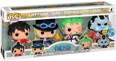 (EU) Фигурка Funko POP! Animation: Luffytaro, Sabo, Roronoa Zoro, Jinbe (69107)