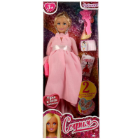 Кукла 29 см София беременная двойней, руки и ноги сгиб, акс, кор КАРАПУЗ в кор.24шт 66001B2-BF6-S-BB