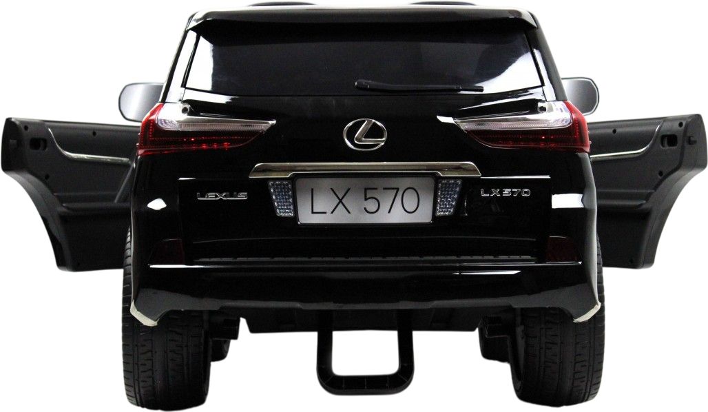 Детский электромобиль RiverToys Lexus LX570 (Y555YY) черный глянец