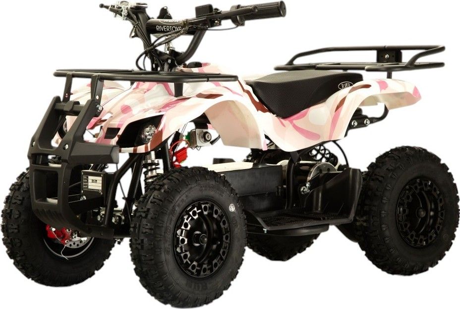 Детский электроквадроцикл RiverToys (ANRI) (розовый камуфляж)