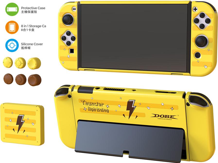 Набор накладок DOBE для Nintendo Switch (желтый) (TNS-1192)