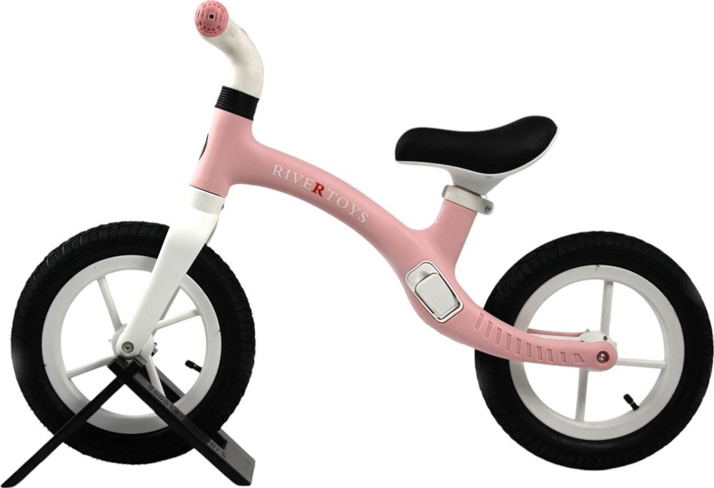 Детский беговел RiverToys (HB-001) (розовый)