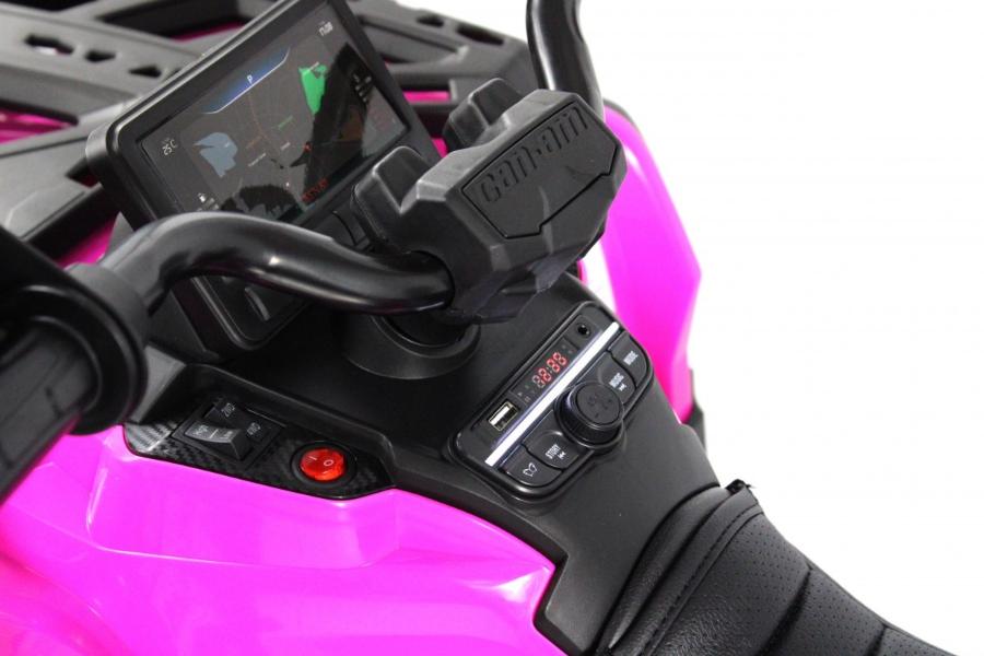 Детский электроквадроцикл RiverToys BRP Can-Am Outlander (Y888YY) розовый