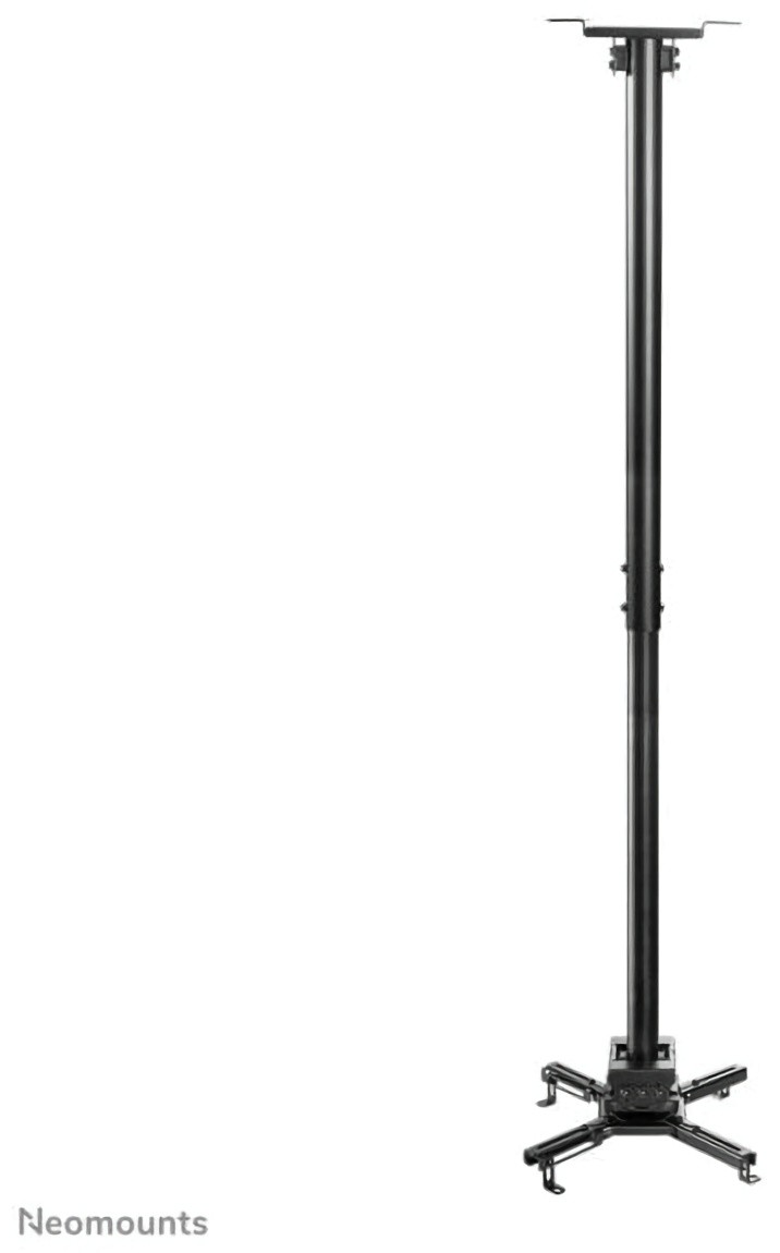 (EU) Аксессуар для проектора Neomounts CL25-550BL1 универсальное потолочное Full Motion крепление (35 кг, 4 выдвижные руки, Easy-release, Cable Management) , Чёрный