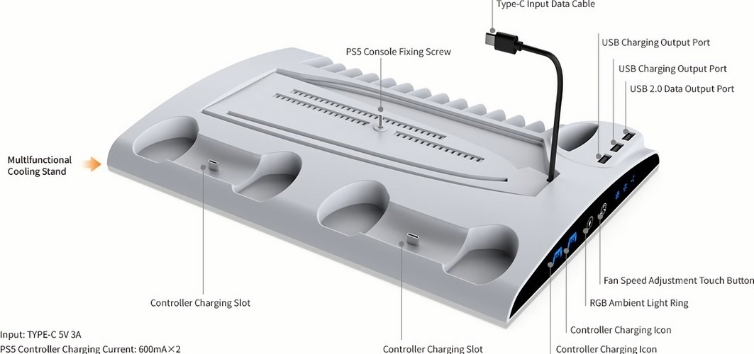 Многофункциональная док-станция DOBE для PS5 (TP5-3570)