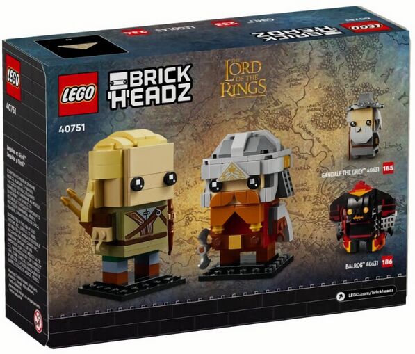 (EU) Конструктор LEGO Властелин колец: Леголас и Гимли (40751)