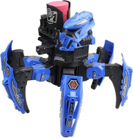 Радиоуправляемый робот Keye Toys Space Warrior паук 9007-1 (Свет, Звук, стреляет дисками и пулями) Blue