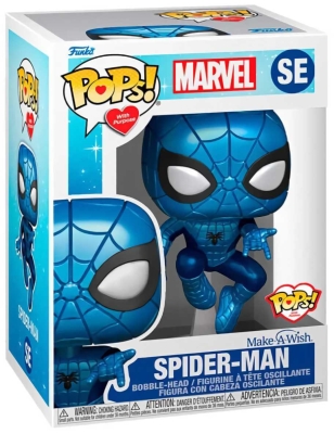 (EU) Фигурка Funko POP! Marvel: Spider-Man Metallic (Make-A-Wish) (63675)