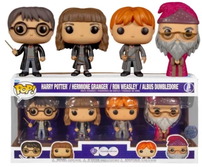 (EU) Фигурка Funko POP! Harry Potter: Harry Potter, Hermione Granger, Ron Weasley, Albus Dumbledore (69113)