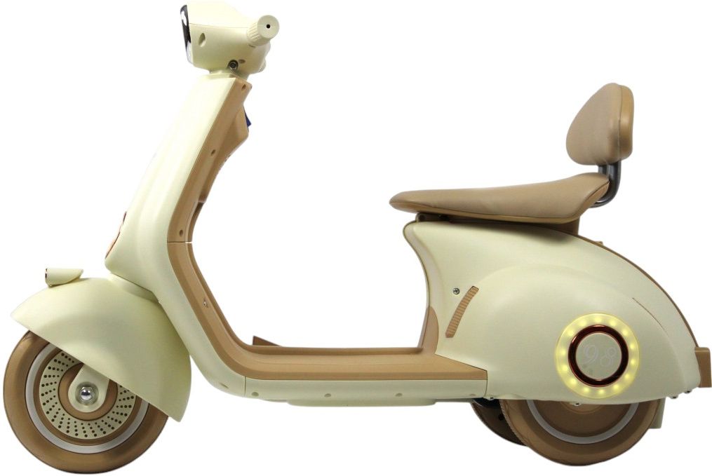 Детский электроскутер RiverToys (K444PX-A-BEIGE) бежевый