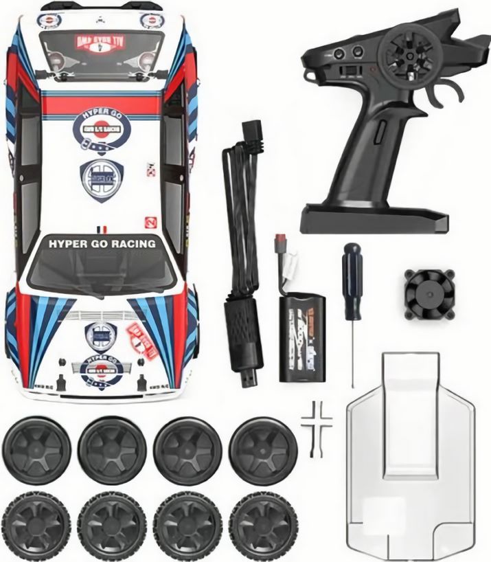 Радиоуправляемая машина для дрифта MJX Hyper Go 14302 Lancia Delta Brushless 4WD 2.4G LED 1/14 RTR (EXA79102R)