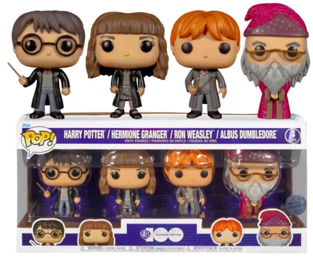 (EU) Фигурка Funko POP! Harry Potter: Harry Potter, Hermione Granger, Ron Weasley, Albus Dumbledore (69113)