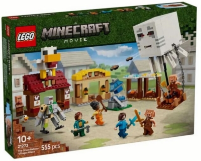 (EU) Конструктор LEGO Minecraft Нападение на деревню воздушных шаров Гаста (21273)