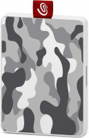 Внешний жёсткий диск SSD Seagate 500GB One Touch SE STJE500404 (камуфляж серо-белый)