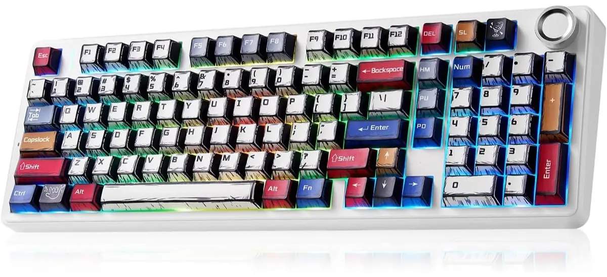 Клавиатура AULA F99Pro Comic Keycap Star Vector свитчи