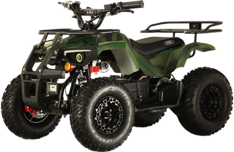 Детский электроквадроцикл RiverToys (TIKI-LUX-GREEN-CAMOUFLAGE) зеленый камуфляж