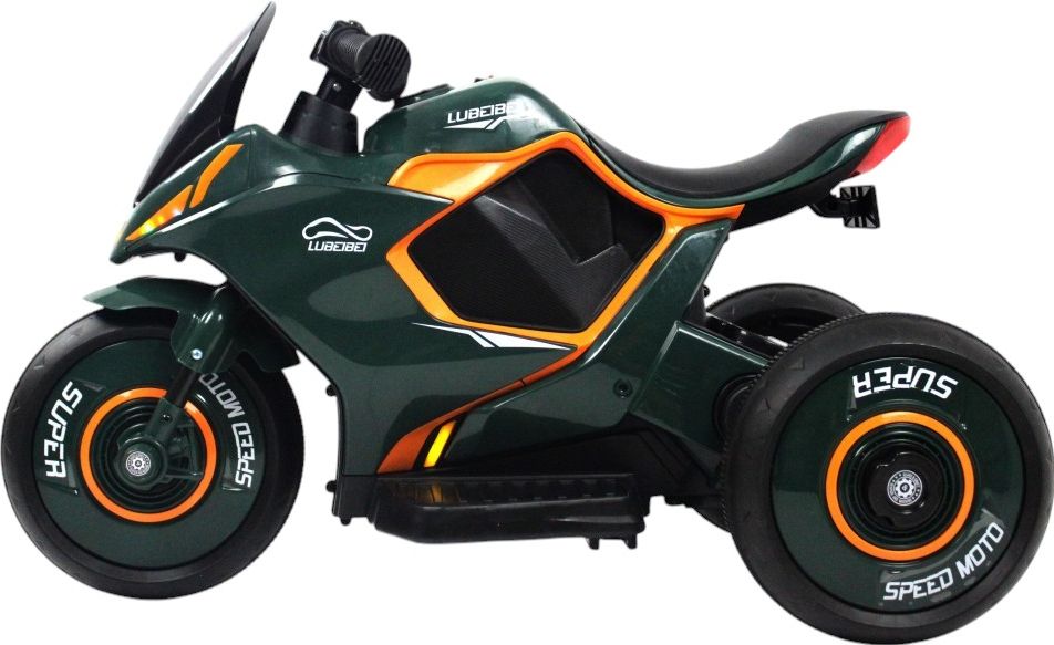 Детский электромотоцикл RiverToys (G004GG-GREEN) зеленый