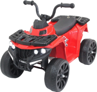 Детский квадроцикл R1 на резиновых колесах 6V - 3201-RED