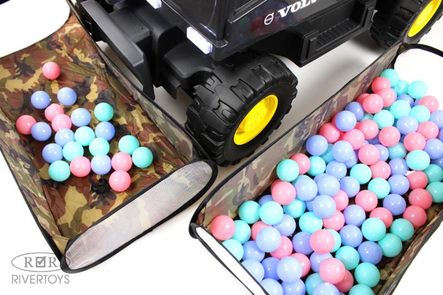 Детский электромобиль RiverToys трактор Volvo (Y444YY) желтый