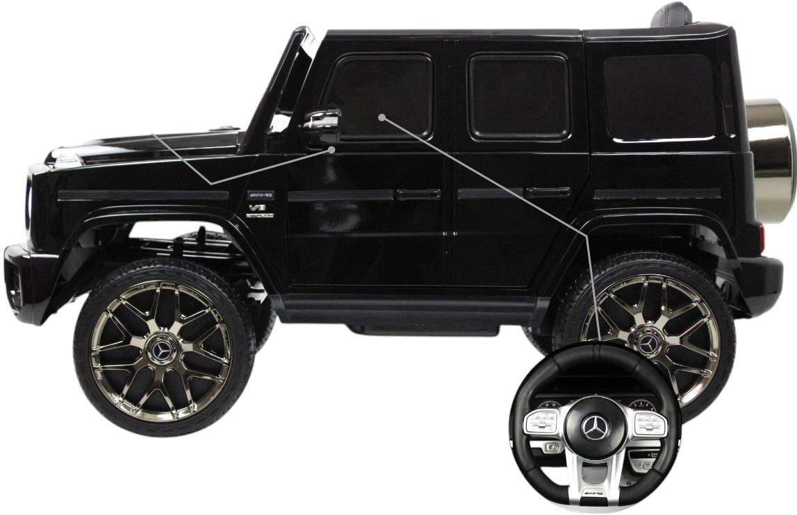 Детский электромобиль RiverToys Mercedes-Benz G63 (T999TT-BLACK             ) черный