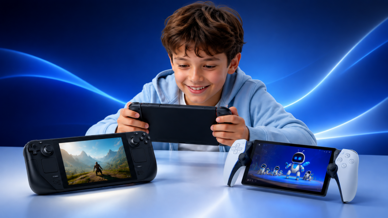 Портативная консоль для ребёнка — Switch 2, Steam Deck или PlayStation Portal