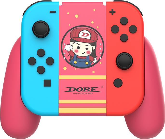 Подзаряжающий держатель DOBE для Nintendo Switch Joy-Con (красный) (iTNS-2145R)