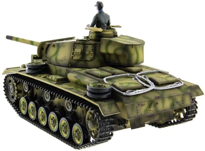 Р/У танк Taigen 1/16 Panzerkampfwagen III (Германия) HC (для ИК танкового боя) V3 2.4G RTR, TG3848-1HC-IR3.0