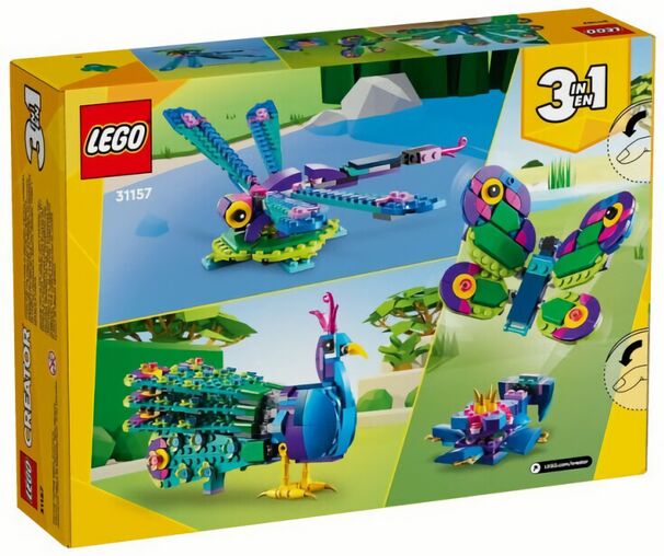 (EU) Игрушка-конструктор LEGO Creator Экзотический павлин 3 в 1 (31157)