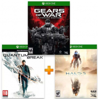 ИгроПак для XBOX One: Gears of War: Ultimate Edition + Quantum Break + Halo 5: Guardians